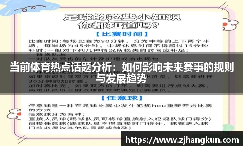 当前体育热点话题分析：如何影响未来赛事的规则与发展趋势