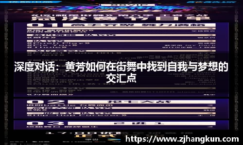 深度对话：黄芳如何在街舞中找到自我与梦想的交汇点